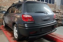 Mitsubishi Outlander 2001–2006 Zadní ochranný rám AK002/2 Black (nerez) fotografie 3