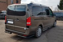 Mercedes Vito/V-class W447 2014– Zadní ochranné rohy AK003 Black (nerez) fotografie 2