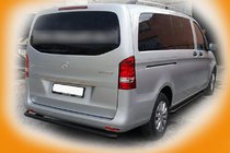 Mercedes Vito/V-class W447 2014– Zadní ochranné rohy AK003 Black (nerez) fotografie 4