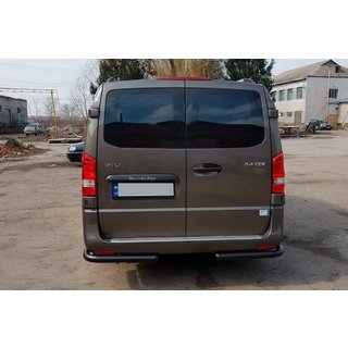 Zadní ochranné rohy AK003 Black (nerez) fotografie 3