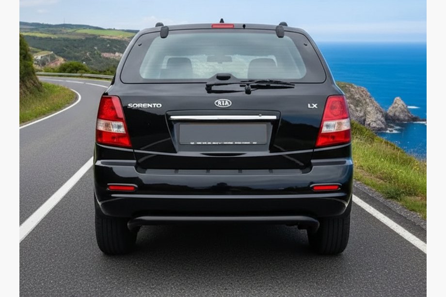Kia Sorento I BL 2002–2009 Zadní ochranný rám AK012 Black (nerez) Image