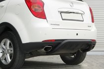 SsangYong Action 2005–2018 Zadní ochranný oblouk AK006 Black (nerez) fotografie 2