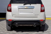 Chevrolet Captiva 2006–2019 Zadní ochranný rám AK007 Black (nerez) fotografie 2