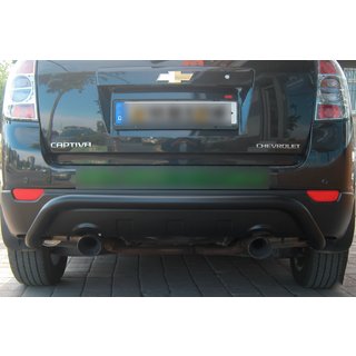 Zadní ochranný rám AK007 Black (nerez) Chevrolet Captiva 2006–2019 fotografie 1