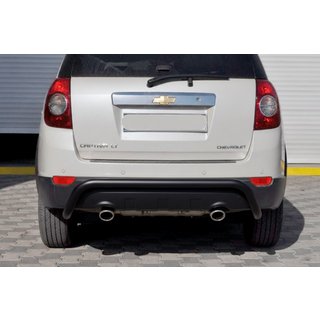 Zadní ochranný rám AK007 Black (nerez) Chevrolet Captiva 2006–2019 fotografie 2