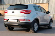 Kia Sportage 2010–2015 Zadní ochranný rám AK007 Black (nerez) fotografie 3