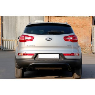 Zadní ochranný rám AK007 Black (nerez) Kia Sportage 2010–2015 fotografie 2