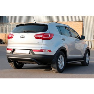 Zadní ochranný rám AK007 Black (nerez) Kia Sportage 2010–2015 fotografie 3