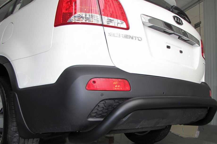 Kia Sorento II XM 2009–2014 Zadní ochranný rám AK007 Black (nerez) Fotografie 2