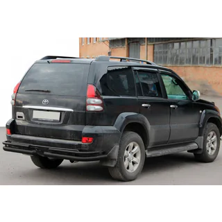 Zadní dvojité rohy AK003-1 Black (2 ks, nerez) Toyota Land Cruiser Prado 120 2002–2009 fotografie 1
