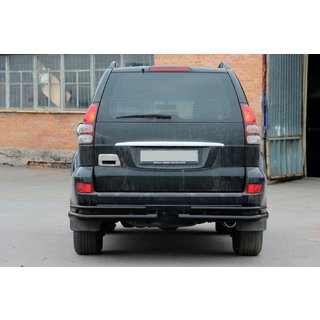 Zadní dvojité rohy AK003-1 Black (2 ks, nerez) Toyota Land Cruiser Prado 120 2002–2009 fotografie 2