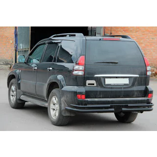 Zadní dvojité rohy AK003-1 Black (2 ks, nerez) Toyota Land Cruiser Prado 120 2002–2009 fotografie 3