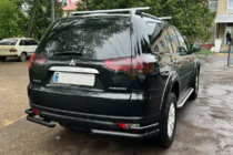 Mitsubishi Pajero Sport 2008–2015 Zadní ochranný rám AK003-Double Black (2 ks, nerez) fotografie 1