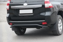 Toyota Land Cruiser Prado 150 2009–2023 Zadní ochranný rám AK008 Black (nerez) fotografie 3