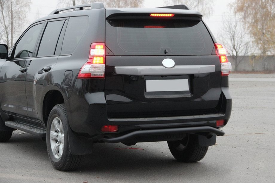 Toyota Land Cruiser Prado 150 2009–2023 Zadní ochranný rám AK008 Black (nerez) Image