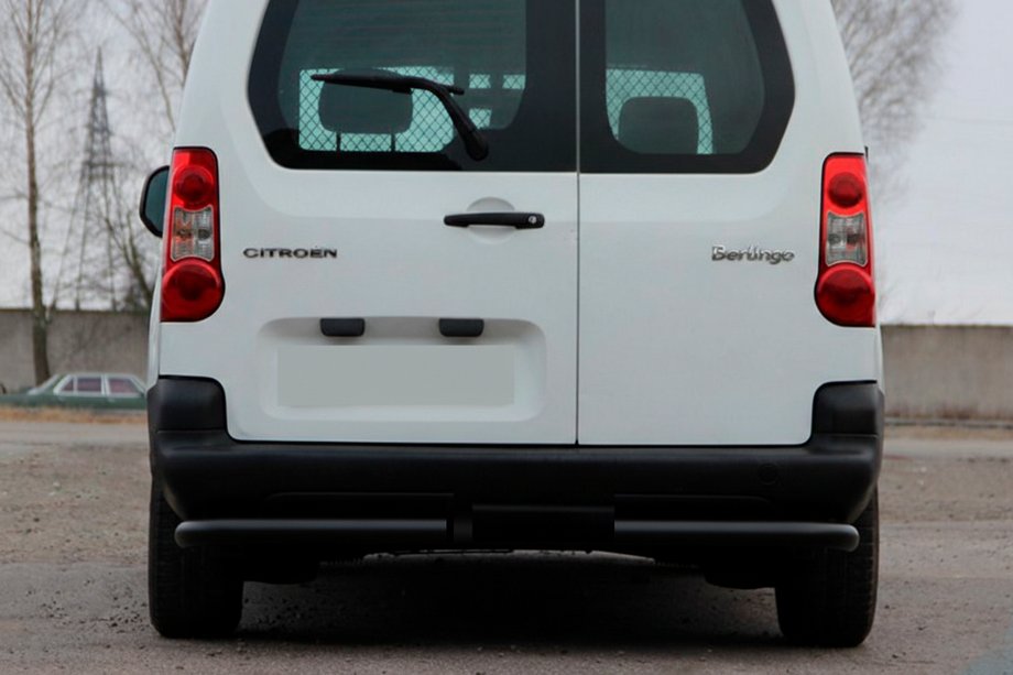 Citroen Berlingo 2008–2018 Zadní rohy AK003 Black (nerez) Image