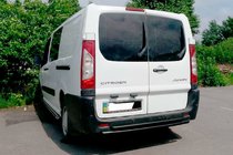 Citroen Jumpy 2007–2017 Zadní ochranný rám Double Black (nerez) fotografie 1