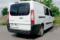 Citroen Jumpy 2007–2017 Zadní ochranný rám Double Black (nerez) fotografie 2