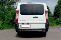Citroen Jumpy 2007–2017 Zadní ochranný rám Double Black (nerez) fotografie 3