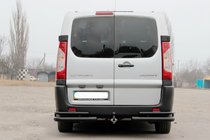 Fiat Scudo 2007–2015 Zadní rohy AK003-Double Black (2 ks, nerez) fotografie 2