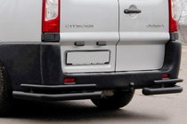 Fiat Scudo 2007–2015 Zadní rohy AK003-Double Black (2 ks, nerez) fotografie 1