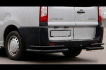 Citroen Jumpy 2007–2017 Zadní rohy Double Black (2 ks, nerez) fotografie 1