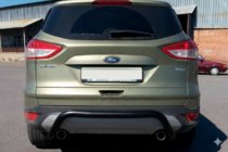 Ford Kuga 2008–2013 Zadní ochranný oblouk AK007 Black (nerez) fotografie 3