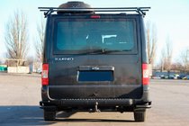 Ford Transit 2000–2014 Zadní rohy AK003-Double Black (nerez) fotografie 3