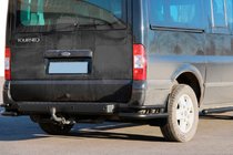 Ford Transit 2000–2014 Zadní rohy AK003-Double Black (nerez) fotografie 1