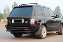 Range Rover III L322 2002–2012 Zadní ochranný rám AK002 – dvojitý, černý (nerez) fotografie 3