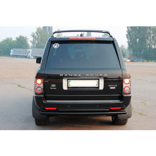 Zadní ochranný rám AK002 – dvojitý, černý (nerez) Range Rover III L322 2002–2012 fotografie 2