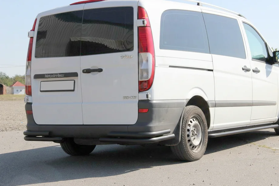 Mercedes Vito W639 2004–2014 Zadní rohové nástavce AK003-Double Black (2 ks, nerez) Image