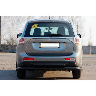 Zadní ochranný rám AK004 Black (nerez) Mitsubishi Outlander 2012–2021 fotografie 2
