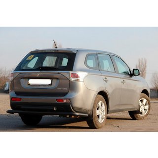 Zadní ochranný rám AK004 Black (nerez) Mitsubishi Outlander 2012–2021 fotografie 3