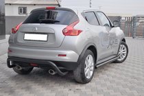 Nissan Juke 2010–2019 Zadní ochranný oblouk AK007 Black (nerez) fotografie 5