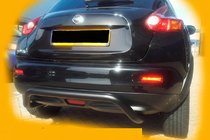 Nissan Juke 2010–2019 Zadní ochranný oblouk AK007 Black (nerez) fotografie 9