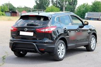 Nissan Qashqai 2014–2021 Zadní ochranný rám AK007-1 Black (nerez) fotografie 3