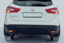 Nissan Qashqai 2014–2021 Zadní ochranný rám AK007-1 Black (nerez) fotografie 2