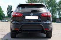 Nissan Qashqai 2014–2021 Zadní ochranný rám AK007-1 Black (nerez) fotografie 5