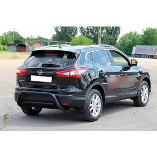 Zadní ochranný rám AK007-1 Black (nerez) Nissan Qashqai 2014–2021 fotografie 3