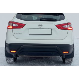 Zadní ochranný rám AK007-1 Black (nerez) Nissan Qashqai 2014–2021 fotografie 2
