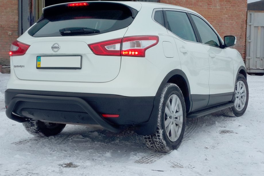 Nissan Qashqai 2014–2021 Zadní ochranný rám AK007-1 Black (nerez) Image