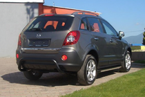 Opel Antara 2006–2017 Zadní ochranný oblouk AK007-1 Black (nerez) fotografie 2