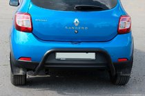 Renault Sandero 2013–2022 Zadní ochranný oblouk AK007 Black (nerez) fotografie 5