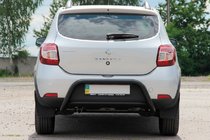 Renault Sandero 2013–2022 Zadní ochranný oblouk AK007 Black (nerez) fotografie 1