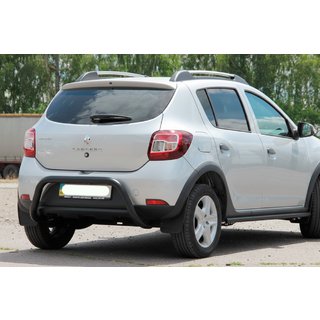 Zadní ochranný oblouk AK007 Black (nerez) Renault Sandero 2013–2022 fotografie 2