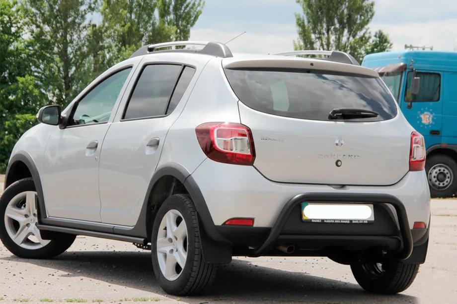 Dacia Sandero 2013–2020 Zadní ochranný oblouk AK007 Black (nerez) Fotografie 3