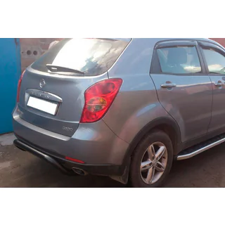 Zadní ochranný oblouk AK007 Black (nerez) SsangYong Korando 2010–2019 fotografie 4