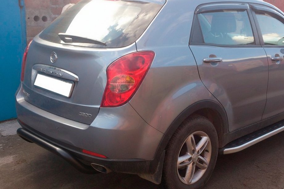 SsangYong Korando 2010–2019 Zadní ochranný oblouk AK007 Black (nerez) Fotografie 4