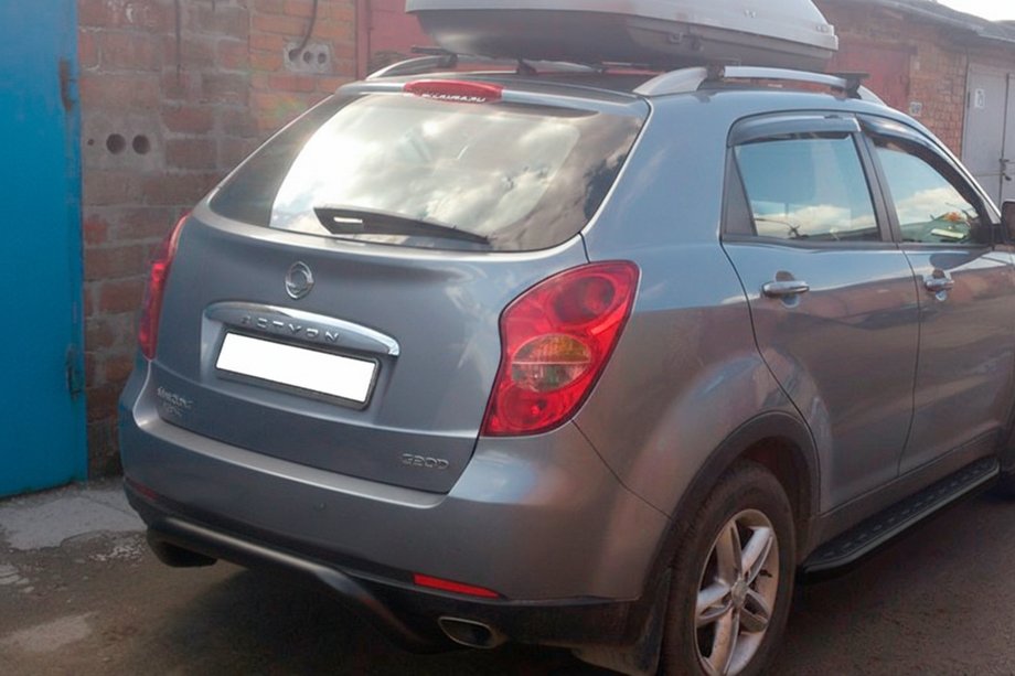 SsangYong Korando 2010–2019 Zadní ochranný oblouk AK007 Black (nerez) Fotografie 2